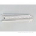 customized 6pcs plain wooden coloured pencils with clear vestige